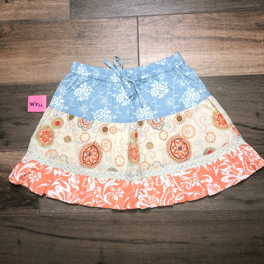 Mimi & Maggie Girls Multi Color Skirt Floral NWT